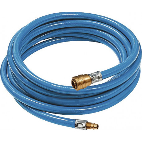 Set tuyaux pour air comprimé en soft PVC D. intérieur 6,3 mm D. ext. 11 mm longueur 5 m raccord rapide DN 7,2 RIEGLER