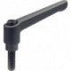 Levier de serrage réglable GN 300 D. 1 M 12 mm l1 108 mm l2 63 mm filetage extér