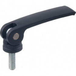 Tendeur excentrique GN 927 D. 2 M 8 mm l1 82 mm l2 20 mm filetage extérieur san
