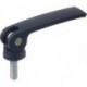 Tendeur excentrique GN 927 D. 2 M 8 mm l1 82 mm l2 25 mm filetage extérieur san