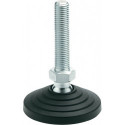 Pied articulé en plastique GN 344 D.1 80 mm D.2 M 12 mm l1 98 mm l3 24 mm GANTE