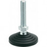 Pied articulé en plastique GN 344 D.1 80 mm D.2 M 12 mm l1 98 mm l3 24 mm GANTE