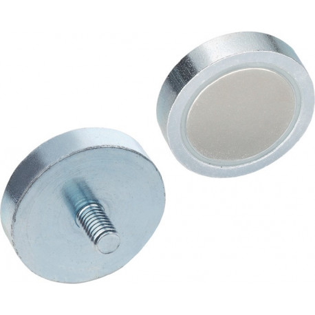 Aimant de maintien GN 50.3 D. 1 20 ± 01 mm D. 2 M 6 mm néodyme fer bore ND G (Par 5)