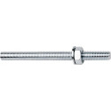 Tige de scellement RESI AST D. 12 mm longueur 200 mm avec écrou et rondelle acie (Par 10)