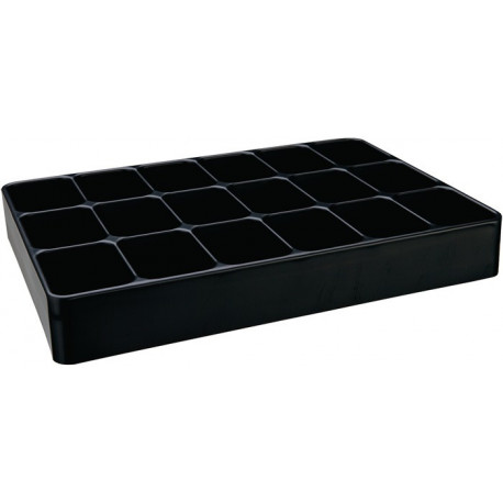 Embout LOGS 136 H48xl338xP238 mm plastique noir 18 fois (Par 6)