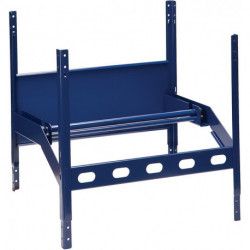 Dérouleur LOGS 110 H520xl540xP390 mm bleu RAL 5022 avec 2 axes
