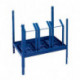 Élément d’étagère LOGS 150 H520xl540xP390 mm bleu RAL 5022 escamotable approprié pour 3 bidons