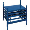 Élément de tiroirs LOGS 220 H520xl540xP390 mm 4 tiroirs verrouillable pour bacs bleu