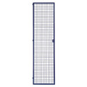 Porte grillagée LOGS 240 H1970xl540 mm bleu RAL 5022 verrouillable
