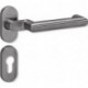 Jeu de portes profilées en acier inoxydable PZ - cylindre profilé pour épaisseur de porte 38,1 - 48 mm HEWI