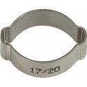 Pince de tuyau 2 oreilles acier inoxydable 1.4301 (W4) plage de serrage 11-13 mm 50 pièces/sachet RIEGLER