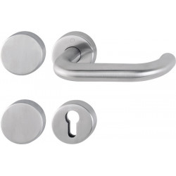 Poignée porte Paris FS-E138/42H/42HS Inox F69 -/D pour TS 40-65mm PZ/bl.rd.DIN Gauche/Droite HOPP
