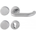 Poignée porte Paris FS-E138/42H/42HS Inox F69 -/D pour TS 40-65mm PZ/bl.rd.DIN Gauche/Droite HOPP