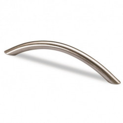 Poignée de meuble Nicia Acier Optik brossé 96mm D.10mm HETTICH