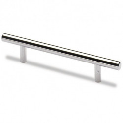 Poignée de meuble Hale acier chromé brillant 224 mm Ø 12 mm HETTICH