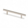 Poignée de meuble Hale acier aspect inox brossé 284 mm Ø 12 mm HETTICH
