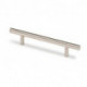 Poignée de meuble Hale Acier Optik brossé 128mm D.12mm HETTICH