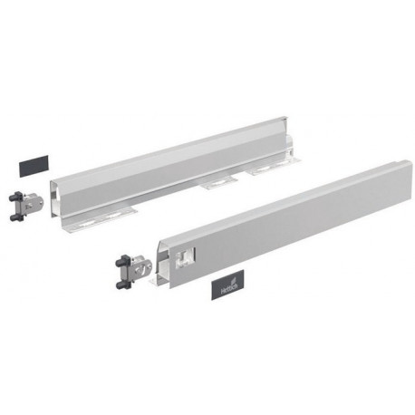 Jeu de cadres ArciTech longueur nominale 500 mm hauteur 78 mm acier HETTICH