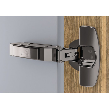 Charnière 110 degrés Sensys 8645i 12,5 mm présente avec manchon d'expansion préfabriqué noir HETTICH (Par 50)