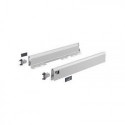 Set Glissière 126 mm / 500 mm. argenté gauche et droite