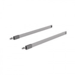 Jeu de garde-corps longitudinaux longueur nominale 500 mm acier gauche / droite HETTICH