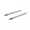 Jeu de garde-corps longitudinaux longueur nominale 500 mm acier gauche / droite HETTICH