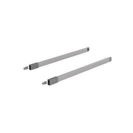 Jeu de garde-corps longitudinaux longueur nominale 550 mm acier gauche / droite HETTICH