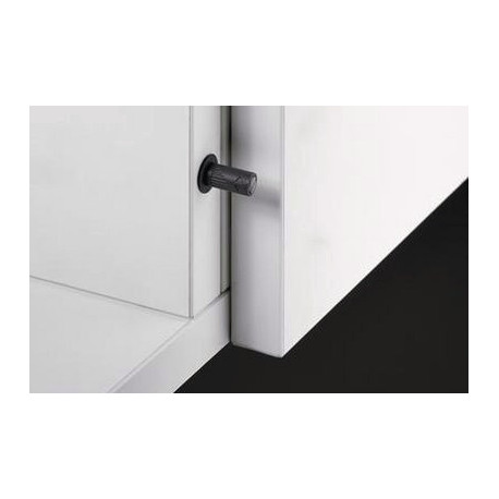 Aimant Push to open anthracite course longue pour perçage dans HETTICH