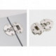 Charnière à abattant Markant 11 sans vis de fixation, zinc moulé sous pression, nickelé HETTICH