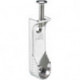 Palier tubulaire d'armoire, zinc moulé sous pression, nickelé HETTICH