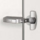 Charnière de porte fine Sensys 8646i TH 52 ici à visser, nickelée HETTICH