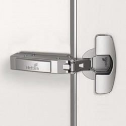 Charnière de porte fine Sensys 8646i TH 52 ici à visser, nickelée HETTICH