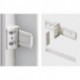 Crochet de remorquage en plastique HETTICH, blanc