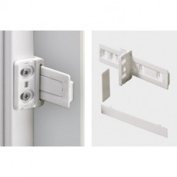 Crochet de remorquage en plastique HETTICH, blanc