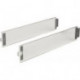 Bord latéraux tiroir ArciTech DesignÉlément design en verre latéral Verre flotté longueur nominale 500 mm HETTICH