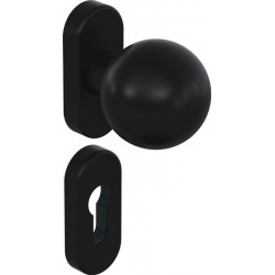 Jeu de portes profilées 162PBR03.643 polyamide 90m PZ pour épaisseur de porte 38,1 - 48,0 mm HEWI