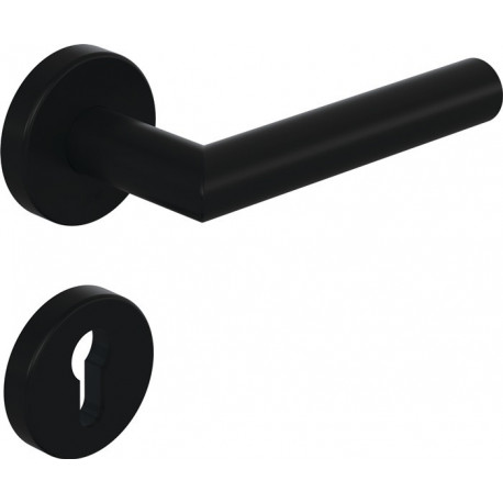Poignée porte 162PBR22.230 PA 90 ma 4-KT.8mm Rosace de protection HEWI