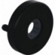 Rosace de poignée 305.21PBR D.21mm, Ed.matt, noir, KN + LN, TS38.1 rond HEWI