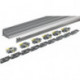 TopLine XL 4000 mm argent HETTICH