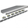 Profil de course 2300mm argenté HETTICH