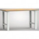 Établi l.1500xP700xH840 mm hêtre Multiplex gris clair, RAL 7035 KLW-LUTZ