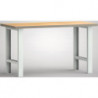 Établi l.1500xP700xH840 mm hêtre Multiplex gris clair, RAL 7035 KLW-LUTZ