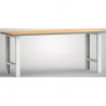 Établi l.2000xP700xH840 mm hêtre Multiplex gris clair RAL 7035 KLW-LUTZ BETRIEB