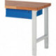 Tiroir BK 650 l.580xP650xH150 mm bleu gentiane, RAL 5010 adapté à établi PROMAT