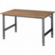 Établi l.1500xP1000xH760-1080 mm plateau de travail hêtre châssis anthracite