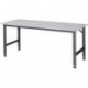 Établi l.2000xP800xH760-1080 mm plateau de travail mélaminé châssis anthracite