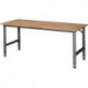 Établi l.2000xP800xH760-1080 mm plateau de travail hêtre châssis anthracite