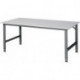 Établi l.2000xP1000xH760-1080 mm plateau de travail mélaminé châssis anthracite