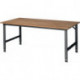 Établi l.2000xP1000xH760-1080 mm plateau de travail hêtre châssis anthracite