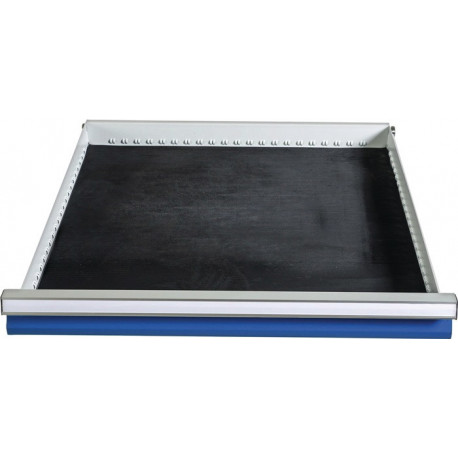 Insert caoutchouc pour tiroirs noir pour largeur d’armoire 600 mm adapté à armoires/établis